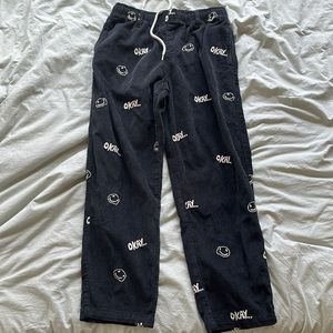 Urban Outfitters Corduroy Smiley Pants